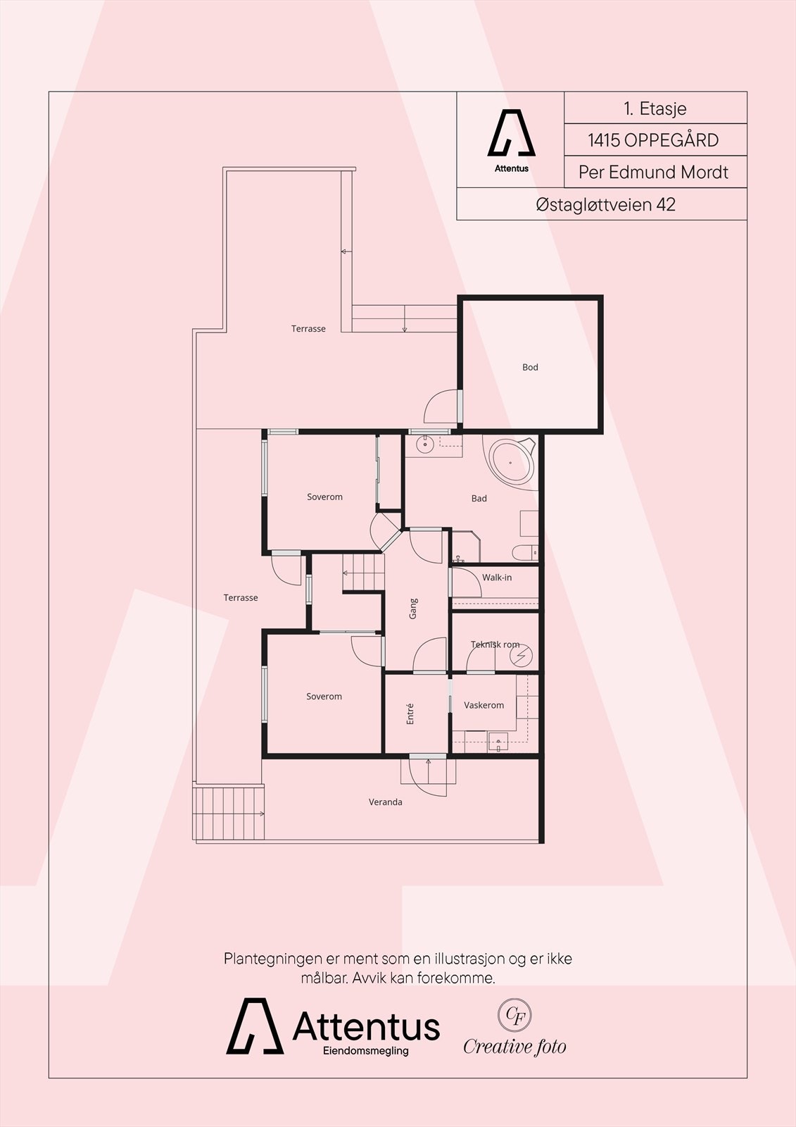 Plantegning 1.etasje Galleribilde