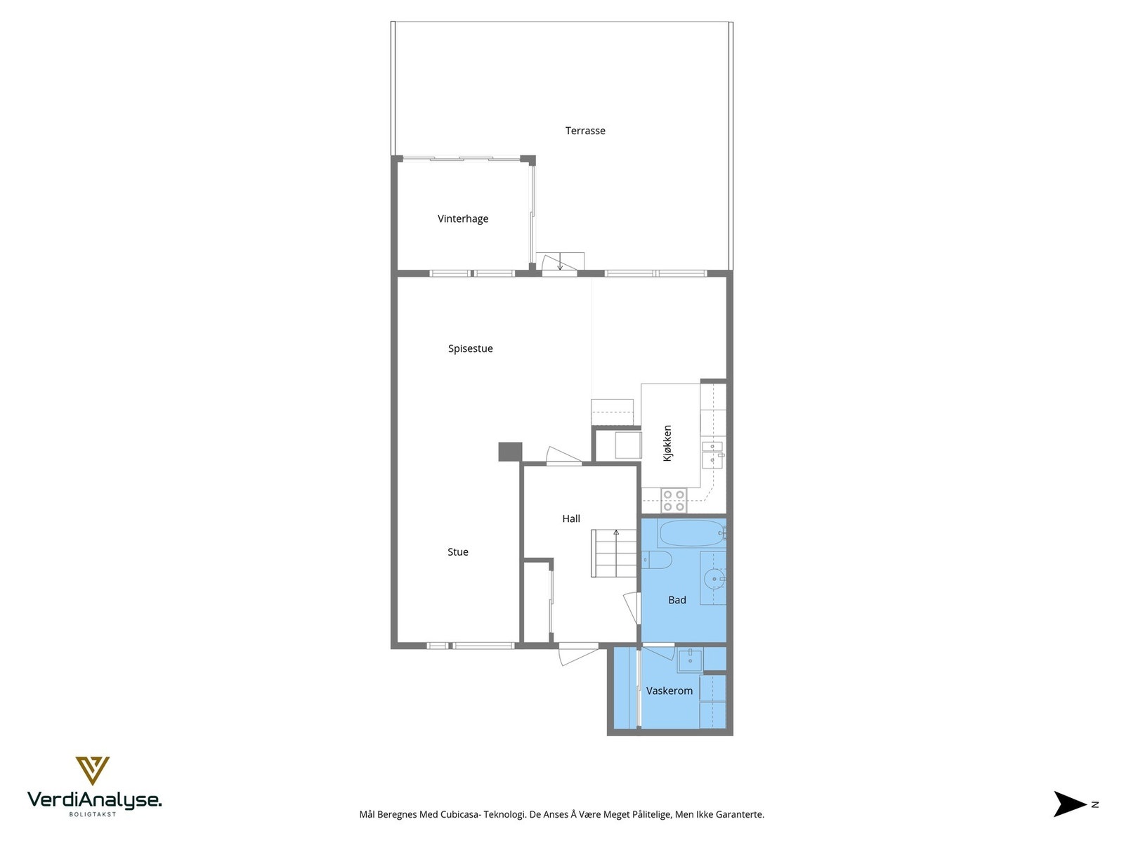 Planløsning 1 etasje Galleribilde