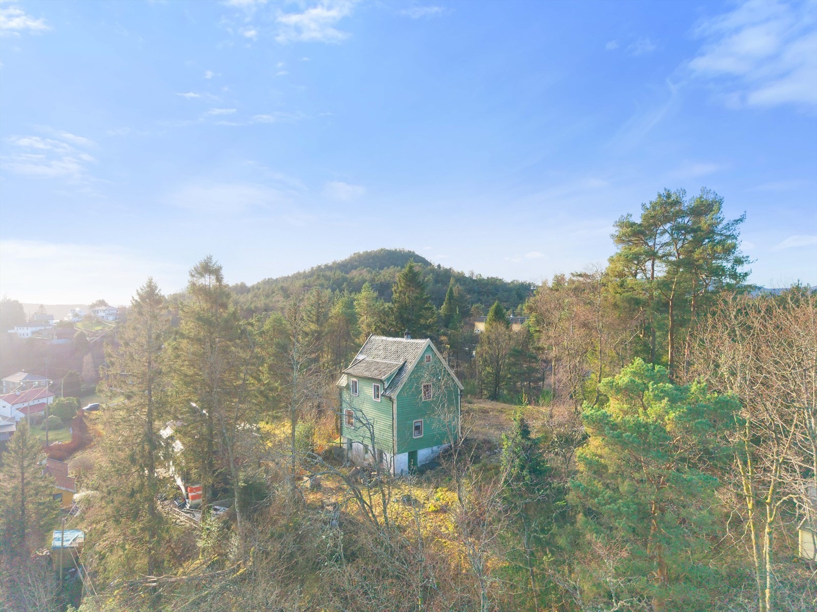 God plassering på en høyde Galleribilde