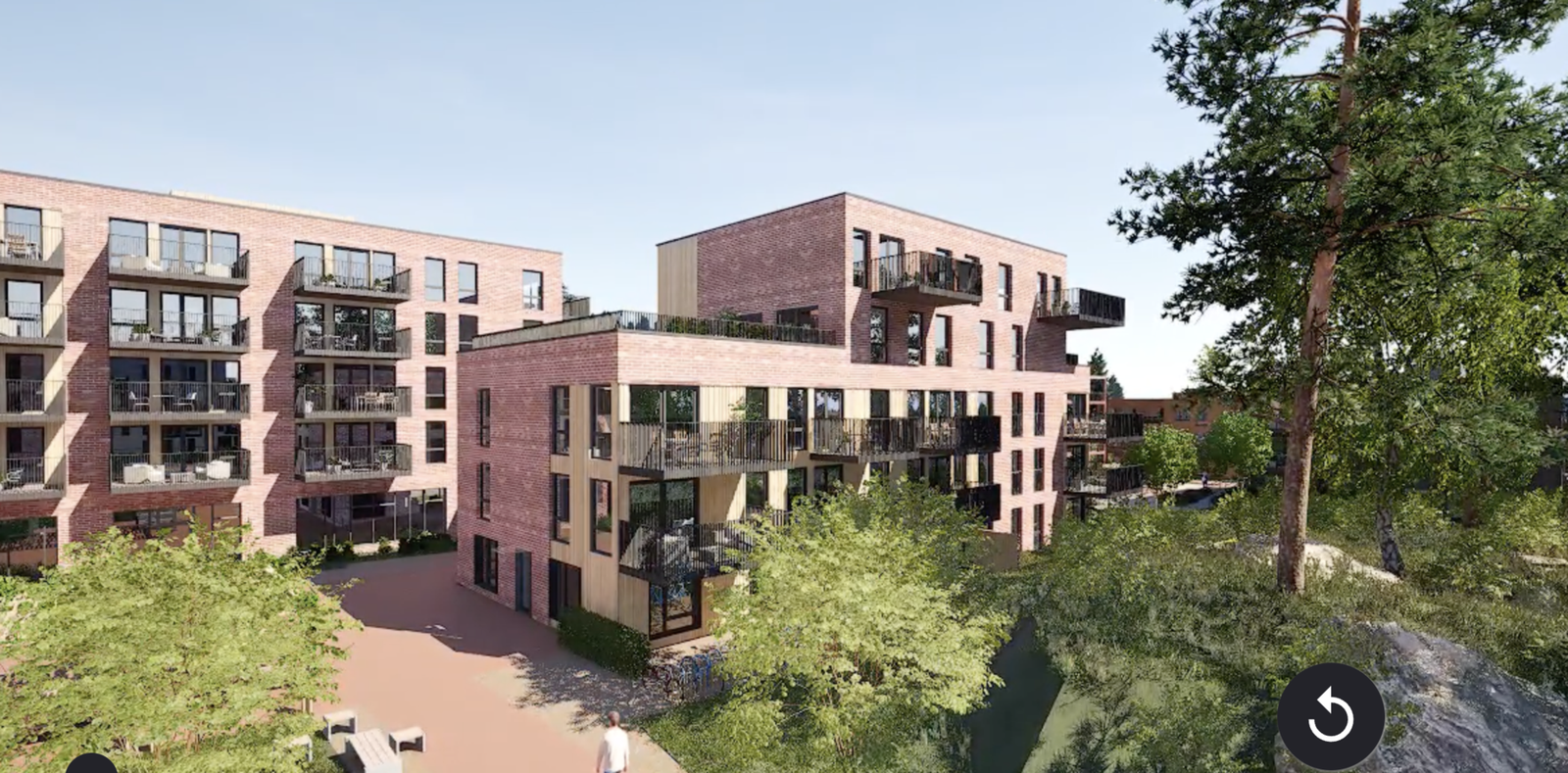 Bildet viser den aktuelle leiligheten fra utbyggers solmodell. Bildet er en illustrasjon og kan avvike fra ferdig leveranse Galleribilde