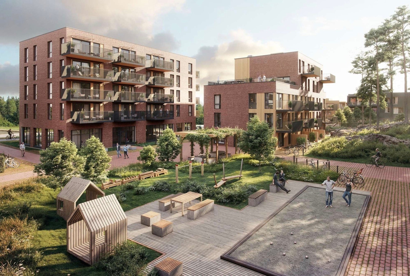 Bilde er lånt fra utbygger og er kun ment som en illustrasjon av prosjektet. Bilde vil avvike fra ferdig leveranse Galleribilde