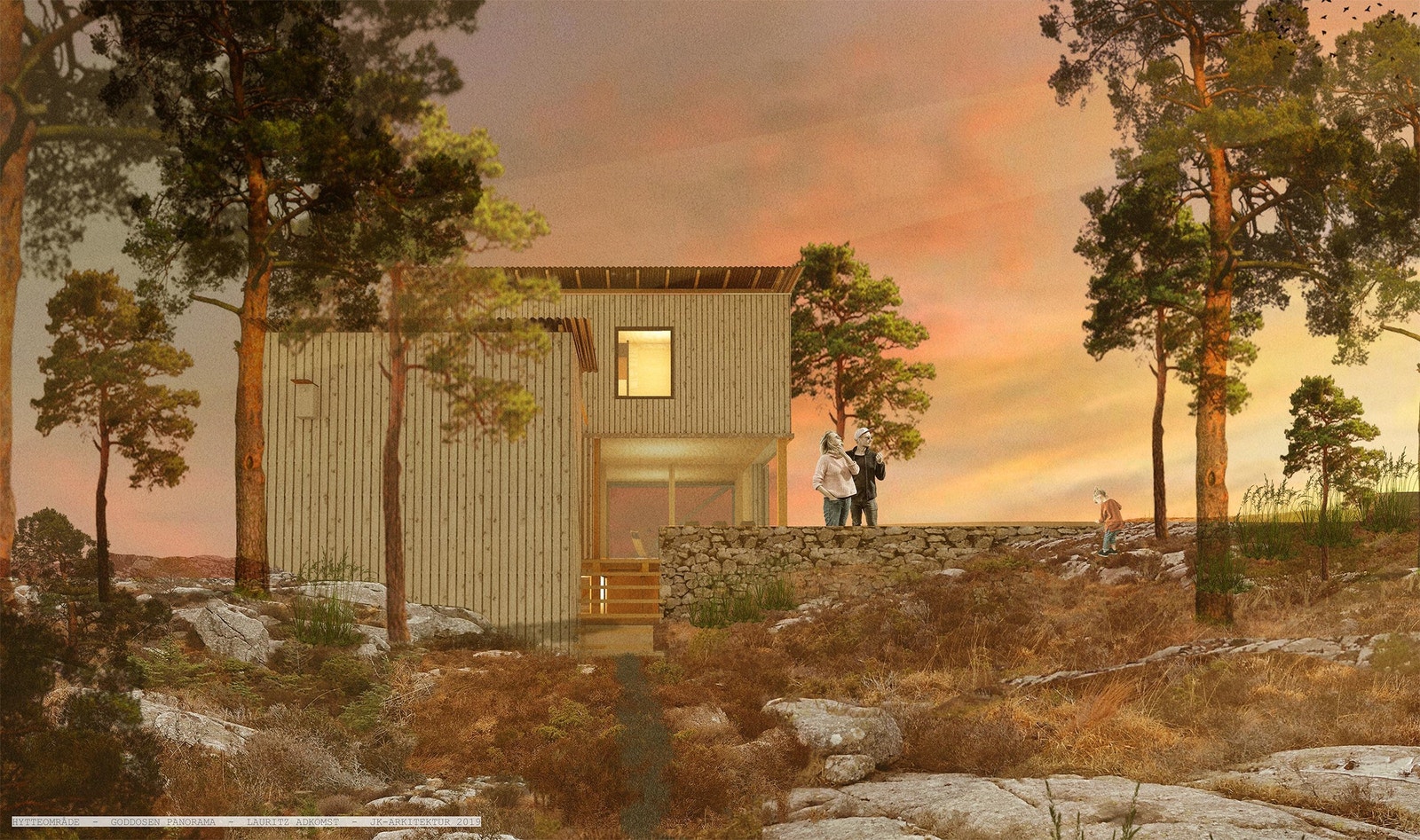 Hyttemodell - Lauritz (illustrasjonsbilde) Galleribilde