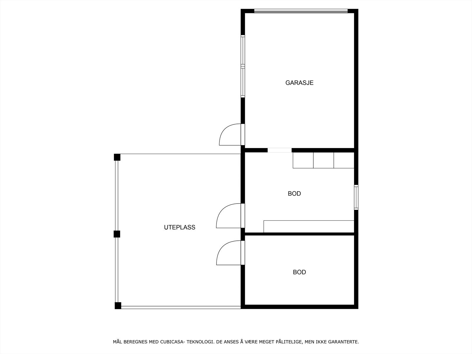 Plantegning garasje. Galleribilde