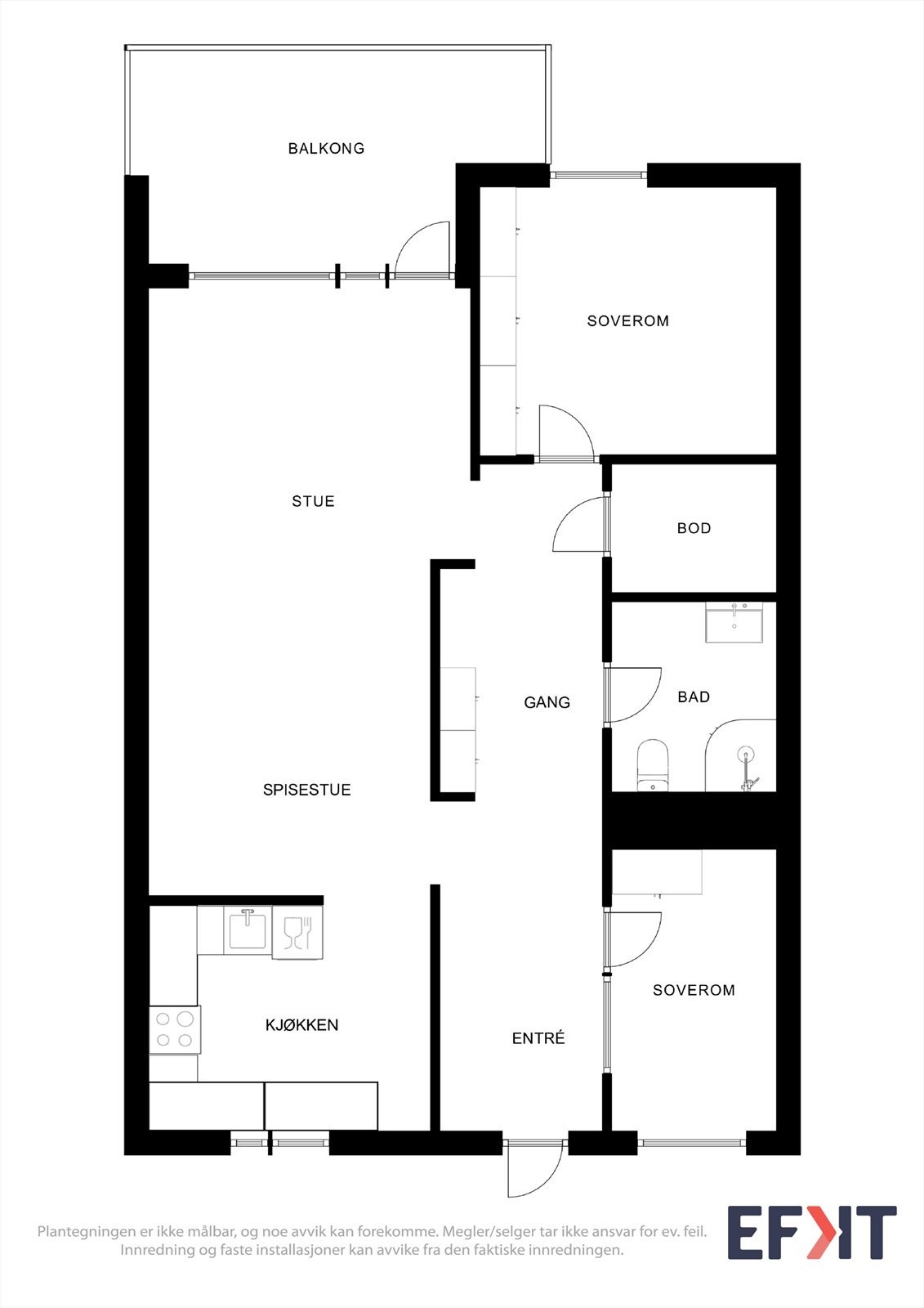 Plantegning Galleribilde