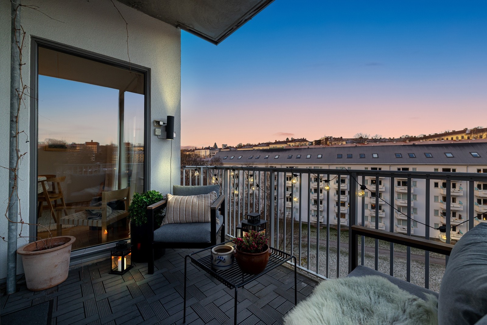 Vestvendt balkong Galleribilde