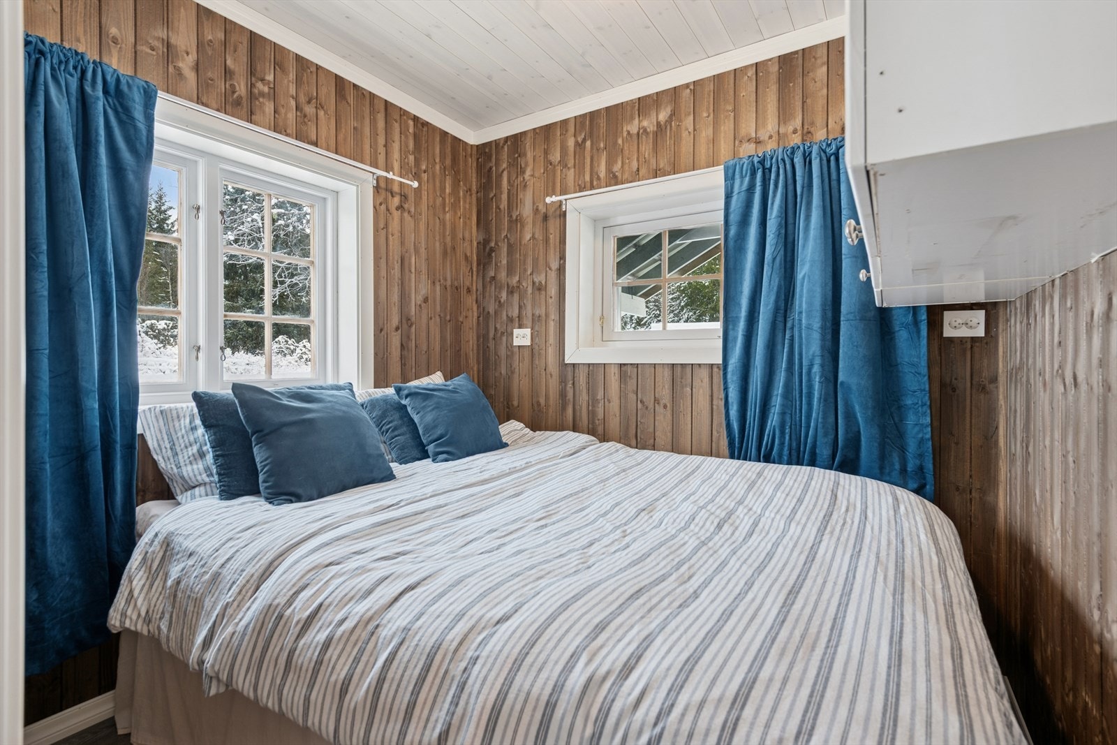 Hytta byr på to gode soverom. Galleribilde