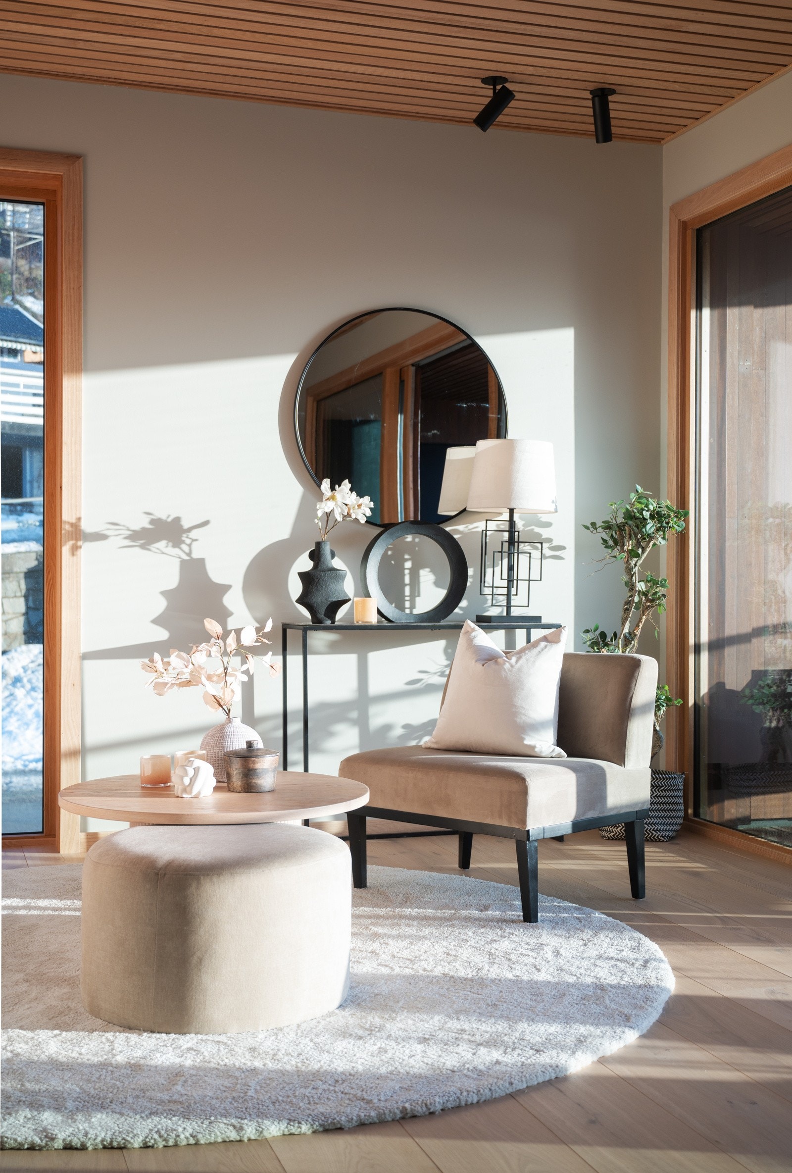 Veggene er sparklet og malt i fargen Smooth White fra Jotun. Galleribilde