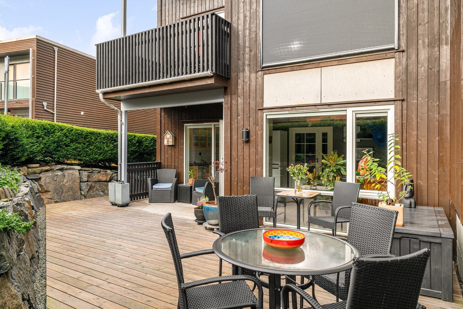 Her har man gode solforhold og flere møblerings muligheter. Galleribilde