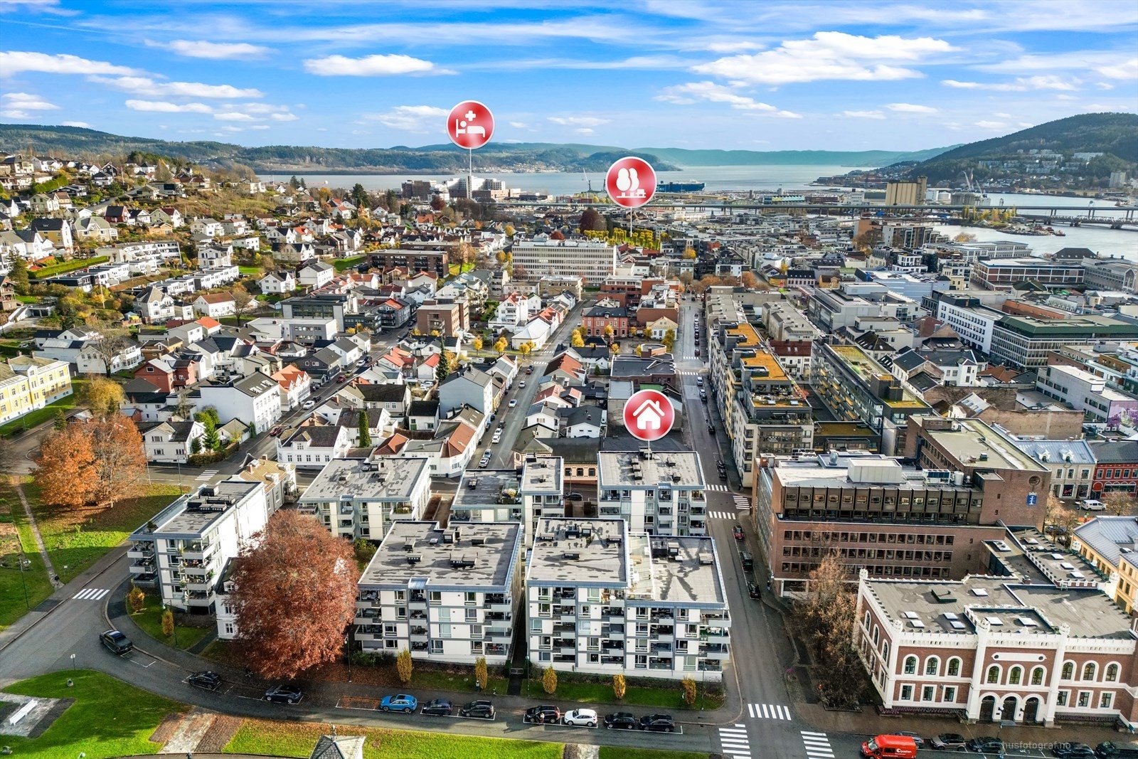 God beliggenhet med bla. gangavstand til Drammens nye sykehus. Oslo ligger kun 35 minutter unna, og det går mer enn 100 tog hver dag Galleribilde