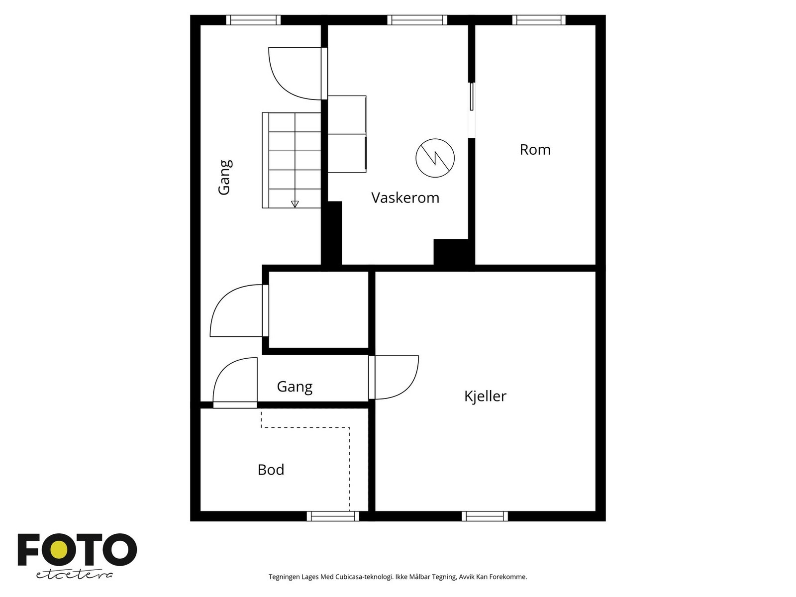Planillustrasjon av u.etg. i påbygd leilighet (7B) Galleribilde