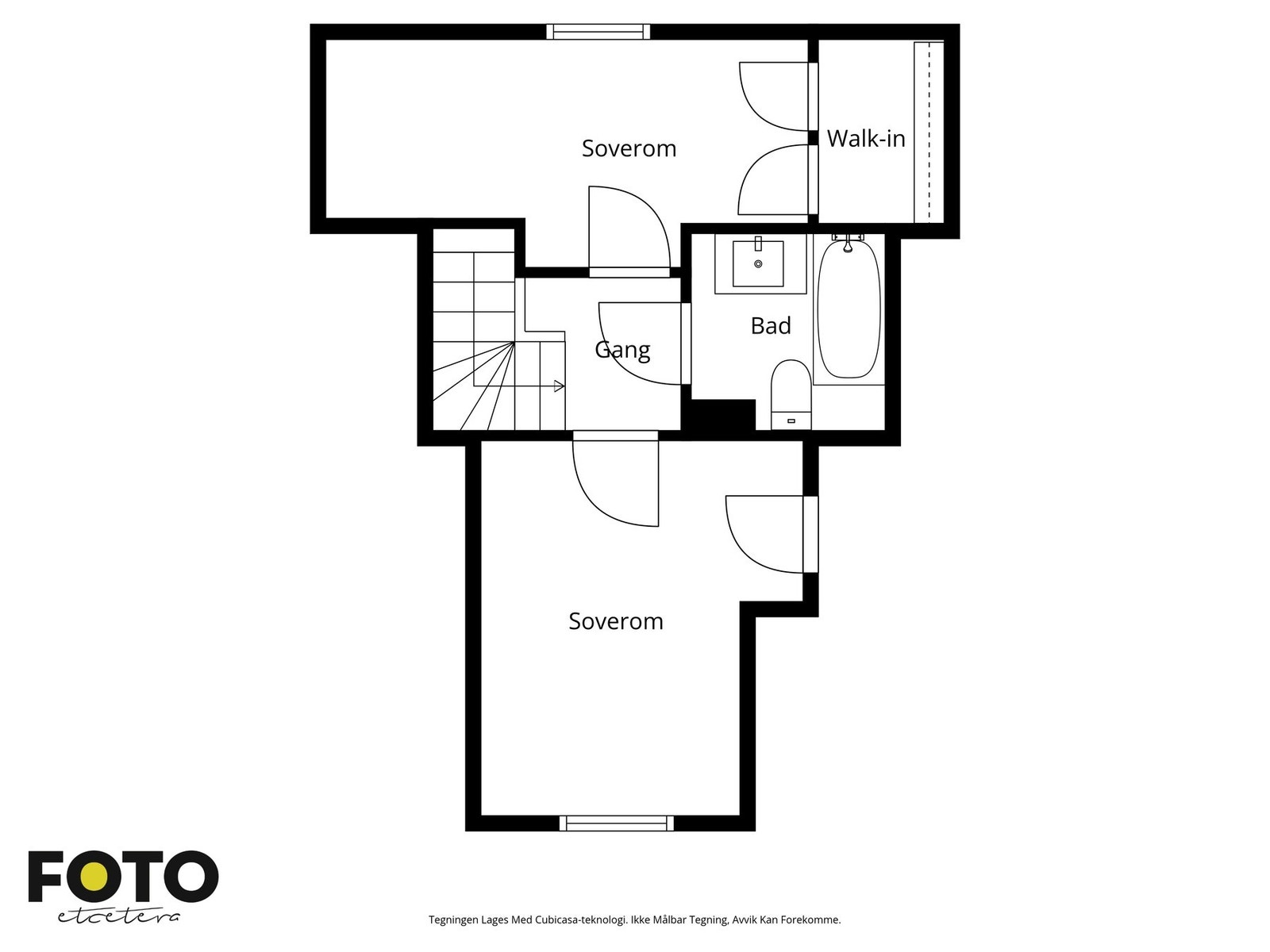 Planillustrasjon av 2.etg. i hoveddel (7A) Galleribilde