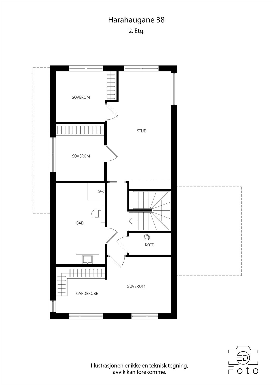 Plantegning 2. etasje. Galleribilde