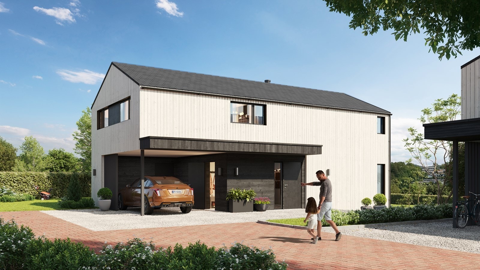 Svært attraktiv og barnevennlig beliggenhet på Sørbøhagane (illustrasjon). Galleribilde