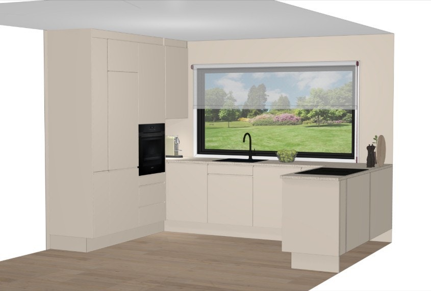 Kjøkken - Illustrasjon - Tegningen er bare retningsgivende..jpg Galleribilde