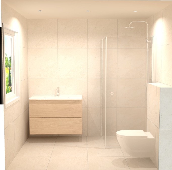 Bad 1. etasje - Illustrasjon - Tegningen er bare retningsgivende..jpg Galleribilde