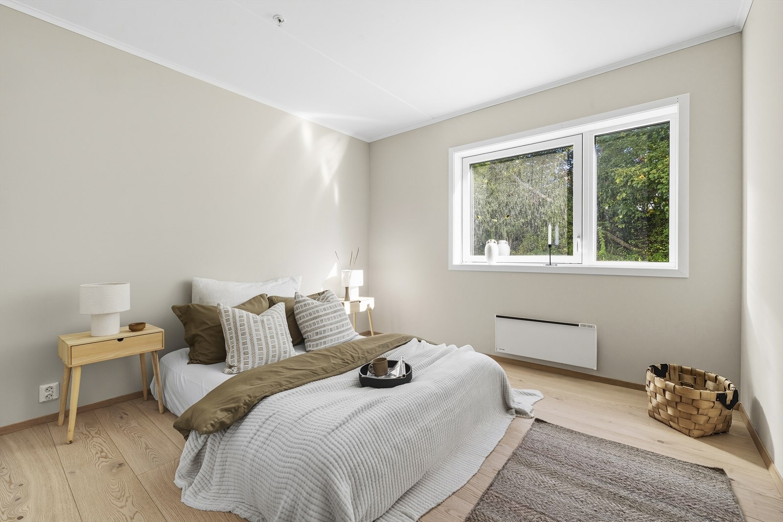 I denne delikate leiligheten er det to soverom Galleribilde