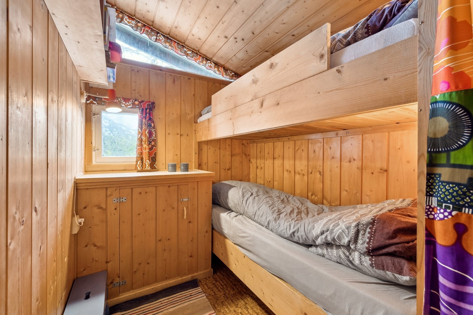 Med 2 soverom er det på uante muligheter for innredning etter eget ønske. Det er per i dag hele 5 sengeplasser. Galleribilde