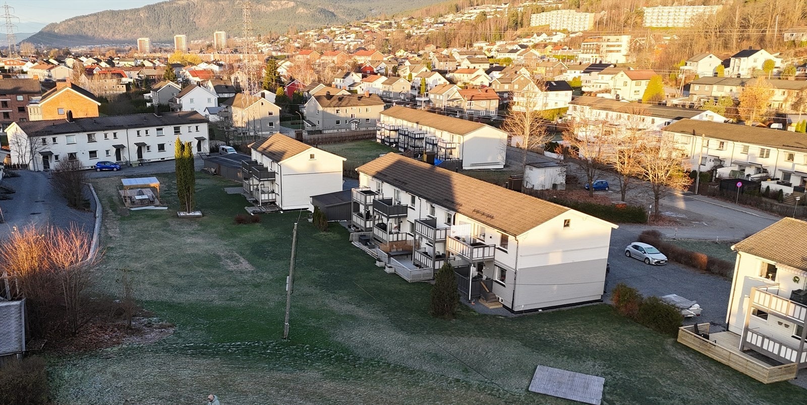 Borettslaget har planer om blant annet hekke inn områdene og sette opp felles uteplasser. Galleribilde