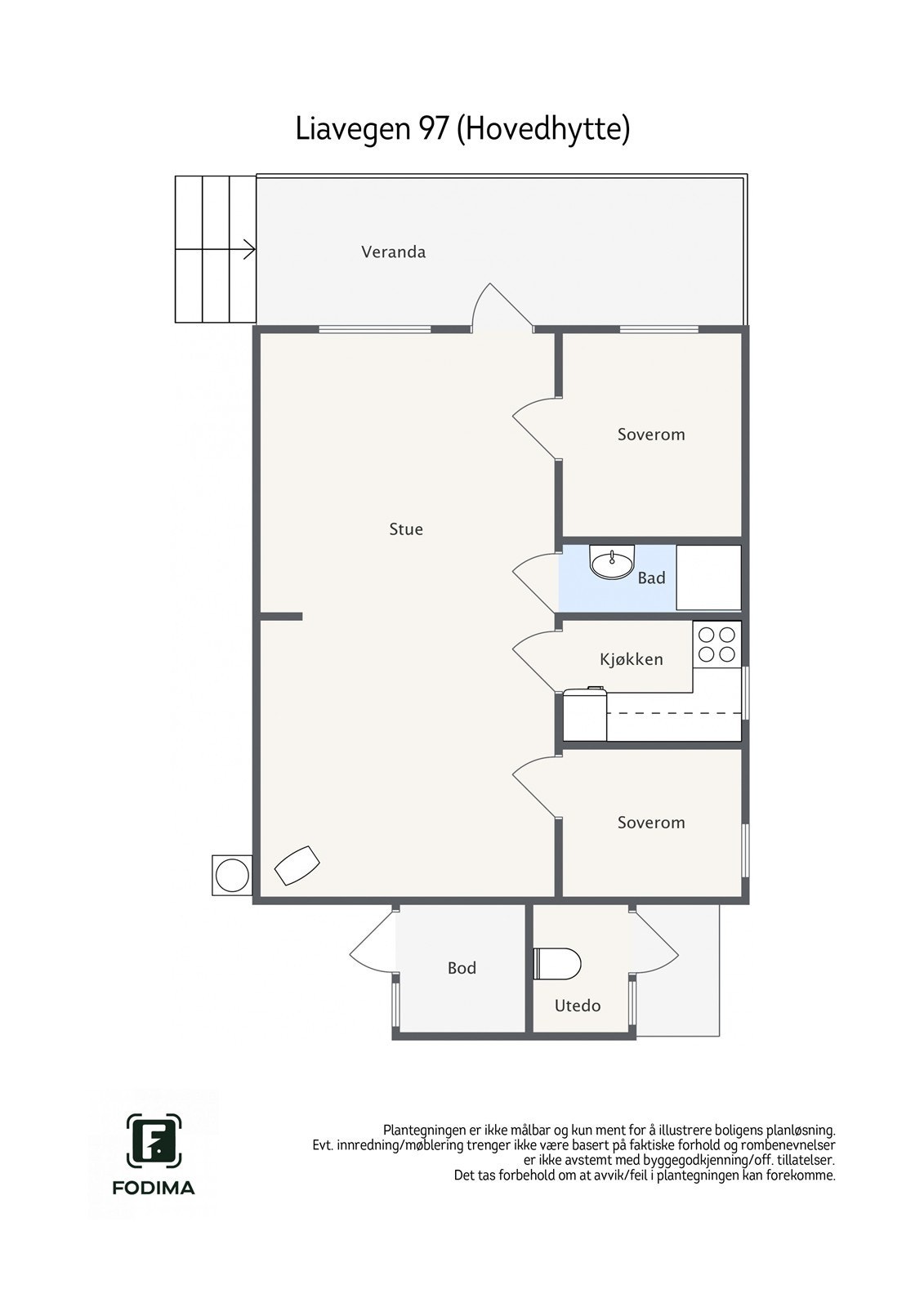 Liavegen 97 - 2D - Liavegen 97 (Hovedhytte) - Letterhead Galleribilde