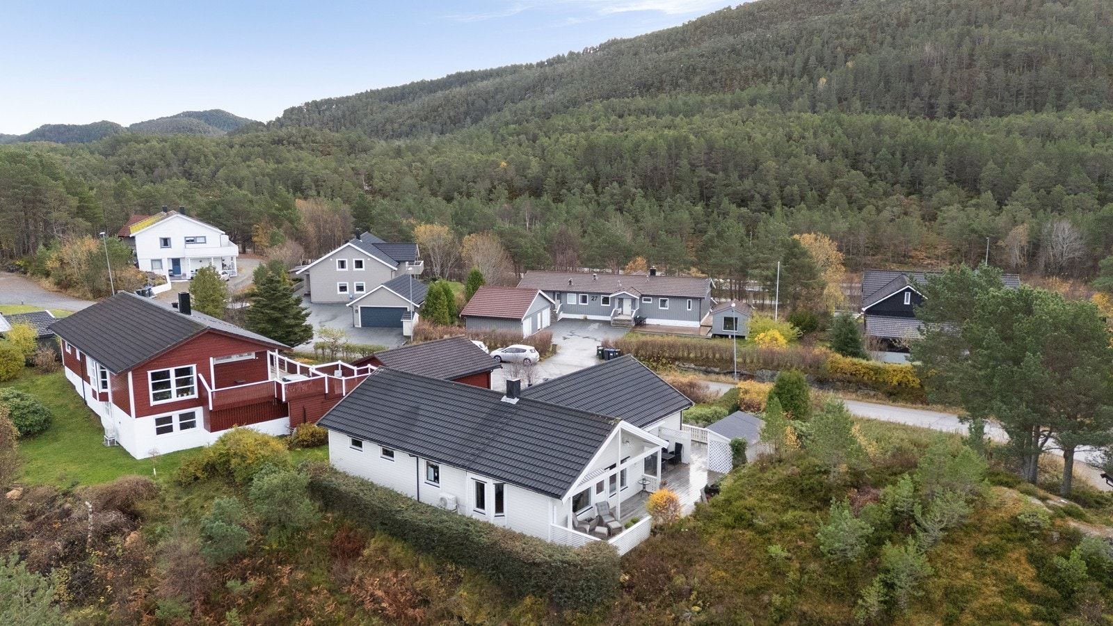 Dronefoto fra nordvest Galleribilde