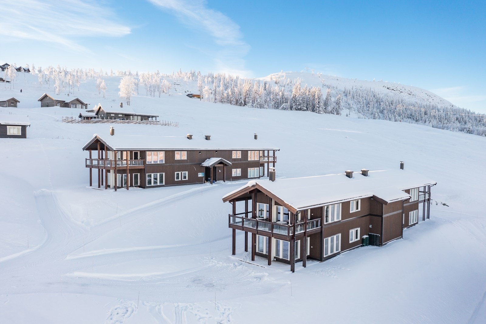 Arealeffektive og innflytningsklare fritidsleiligheter i Bualie Fjellandsby. Pris fra kr 3 990 000,- + omk. Galleribilde