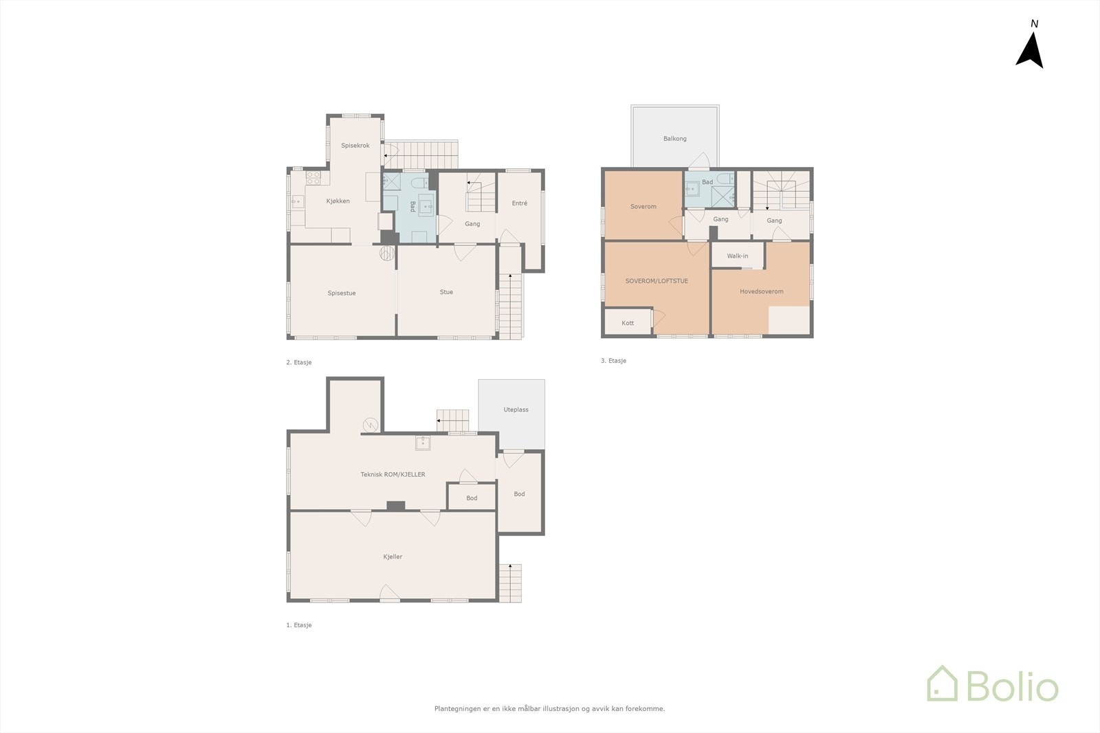 Plantegning Galleribilde