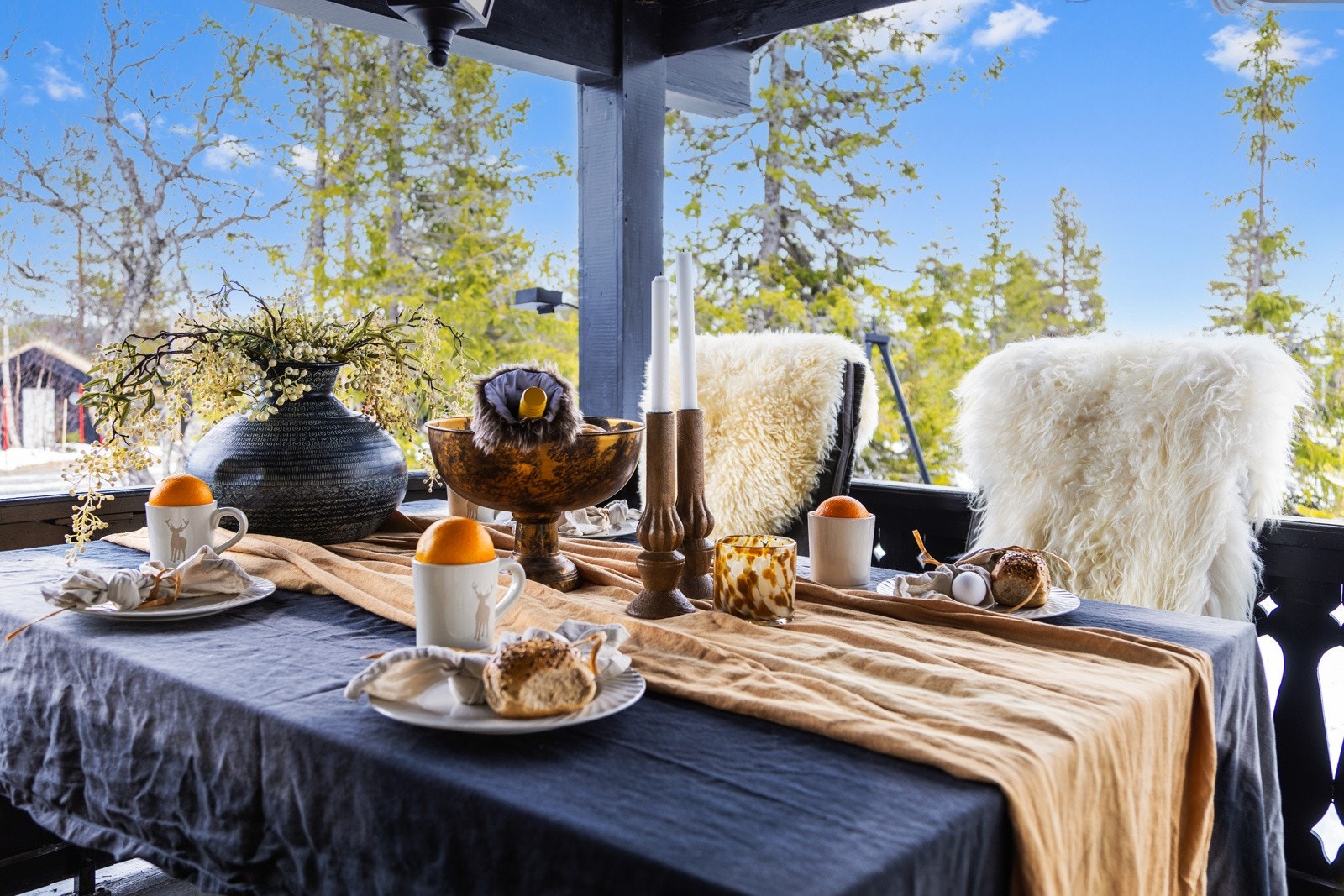 Her ligger alt til rette for at roen kan senke seg Galleribilde