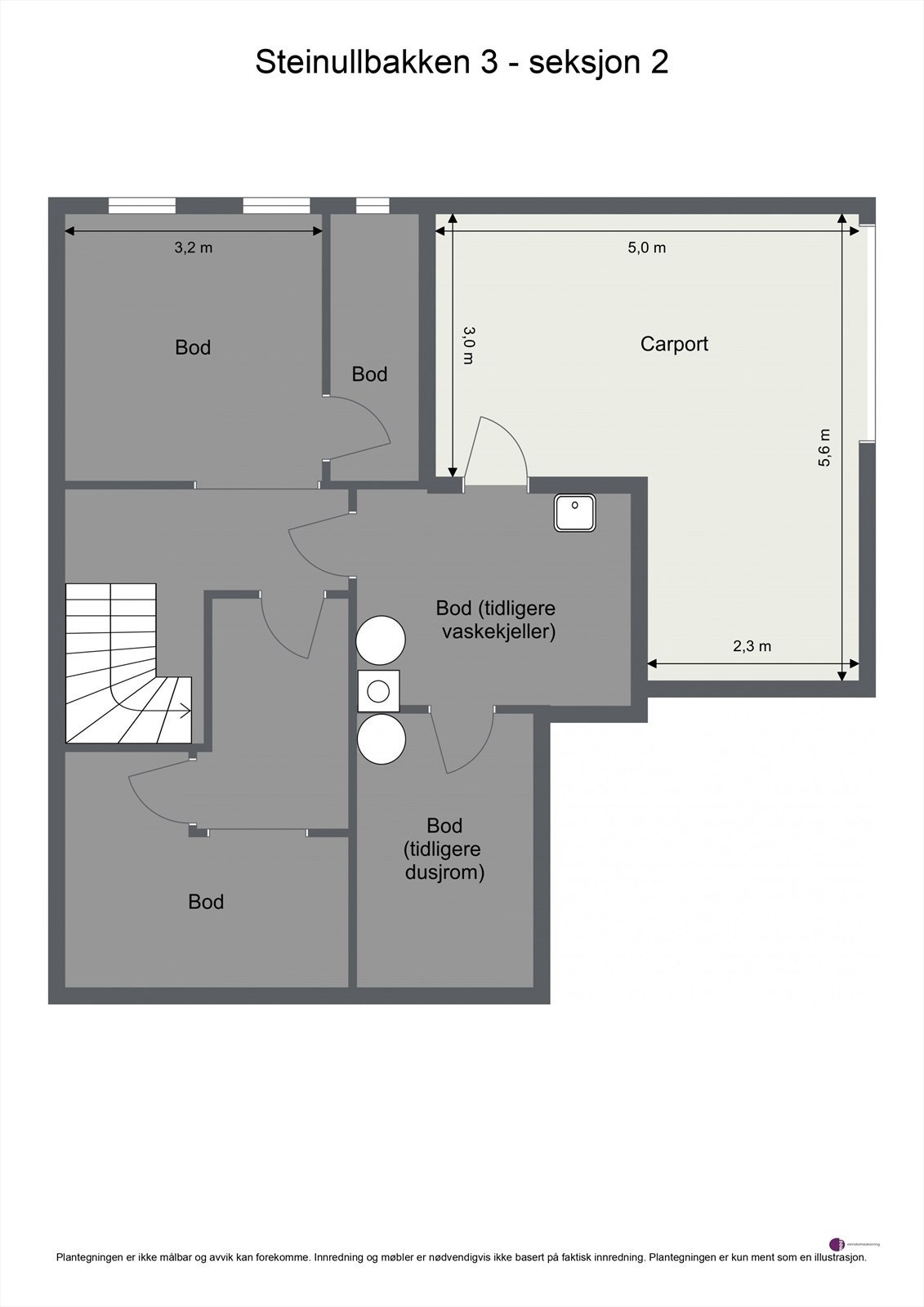 Plantegning underetajse Galleribilde