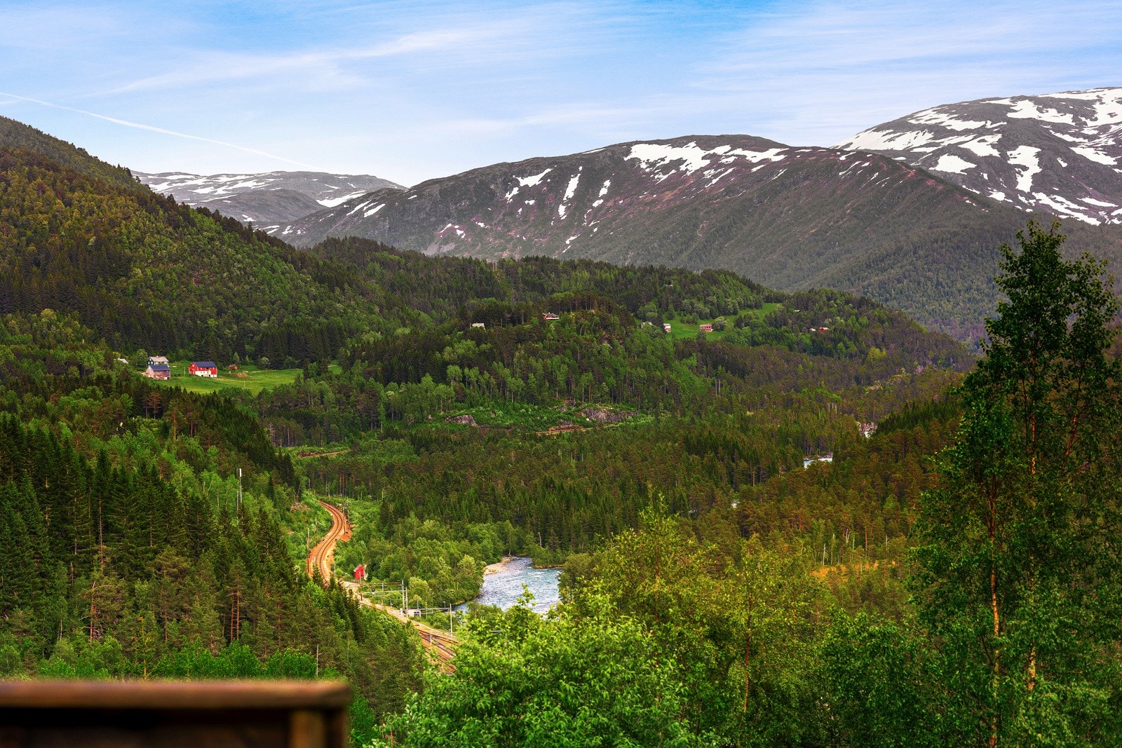 Utsikt fra terrassen. Galleribilde