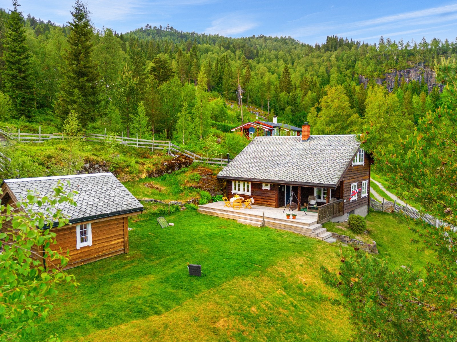 Hytte som er et virkelig tilrettelagt samlingspunkt for alle sesonger, helger og ferier som familien kan tilbringe sammen. Galleribilde