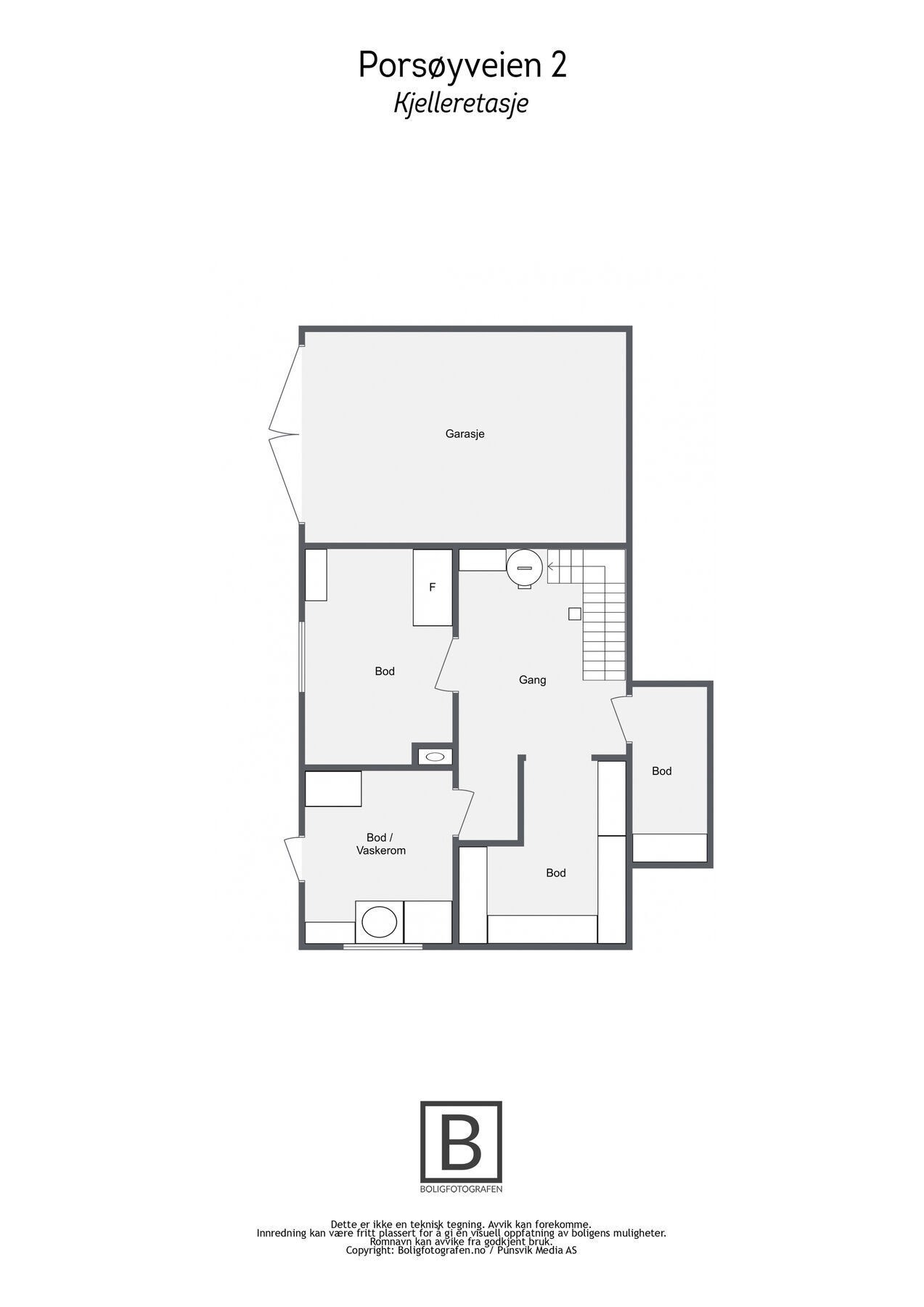 Plantegning - kjeller Galleribilde