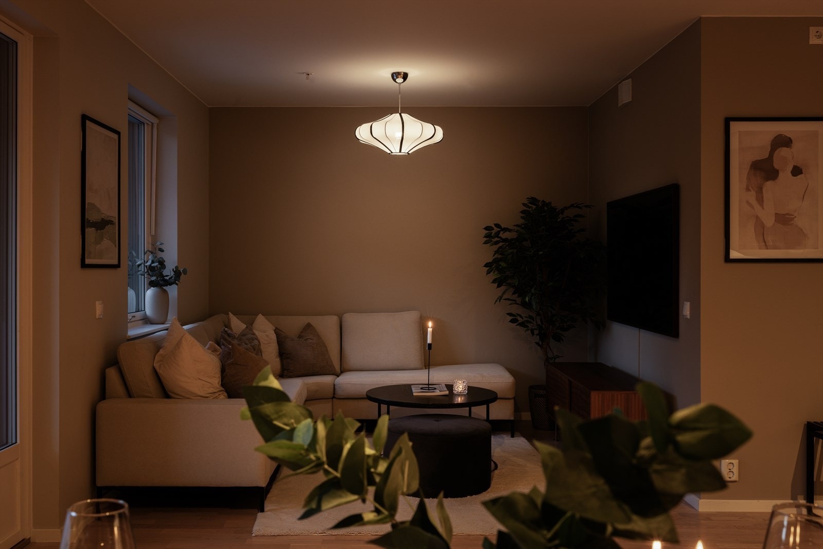 Hyggelig kveldsstemning. Galleribilde