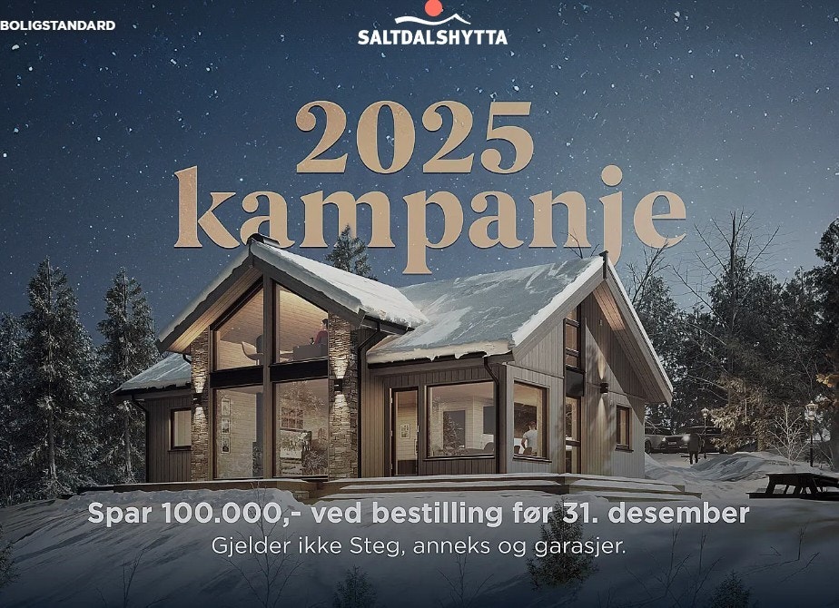 Kjøper du i jula får du opptil 100 000 kr i avslag. Galleribilde