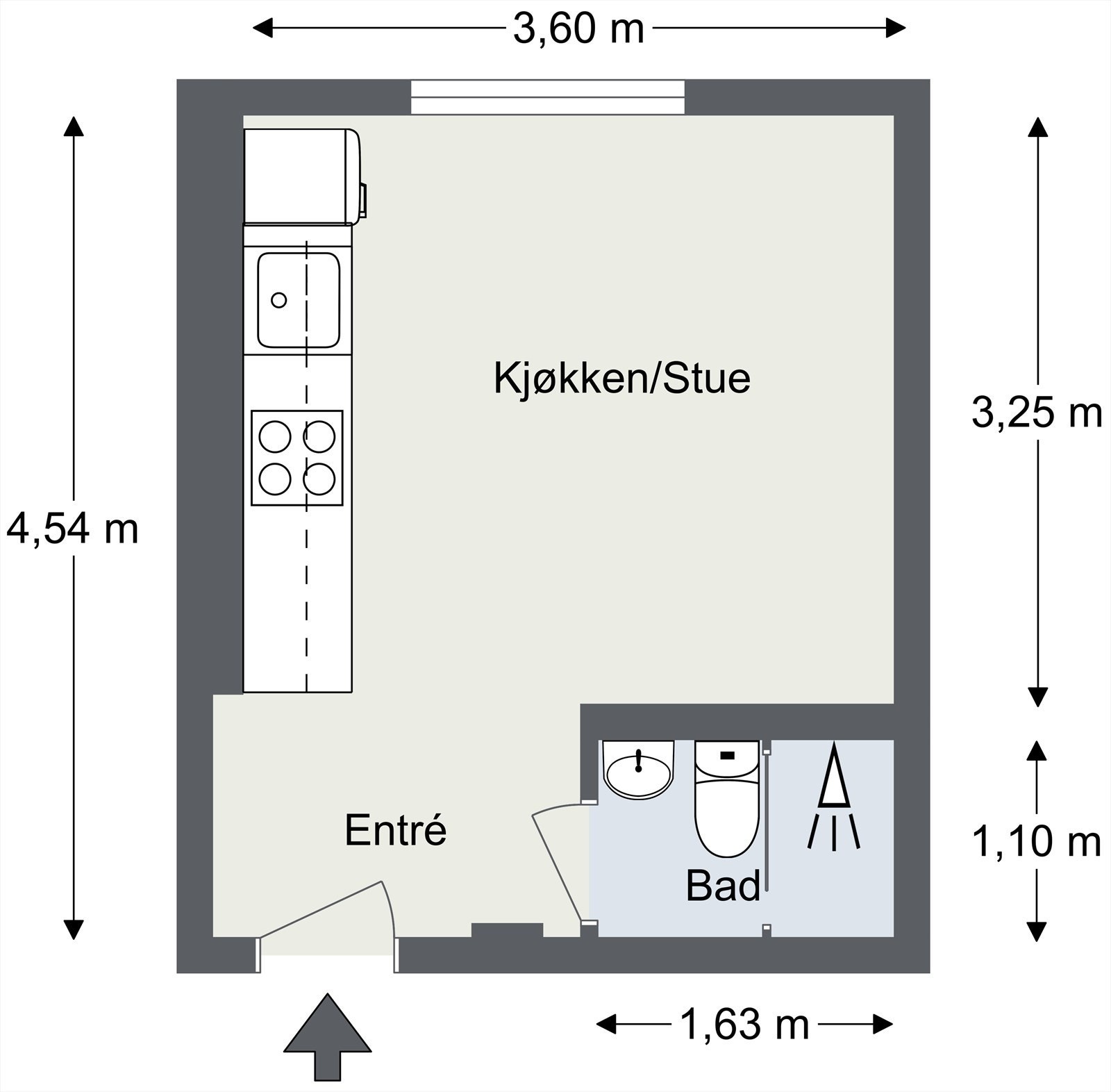 Plantegning til orientering. Galleribilde