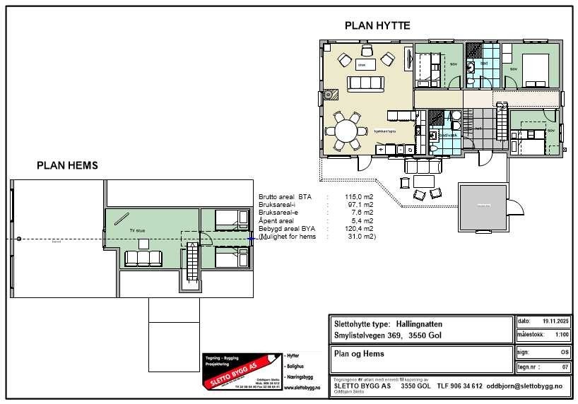 Plantegning Galleribilde
