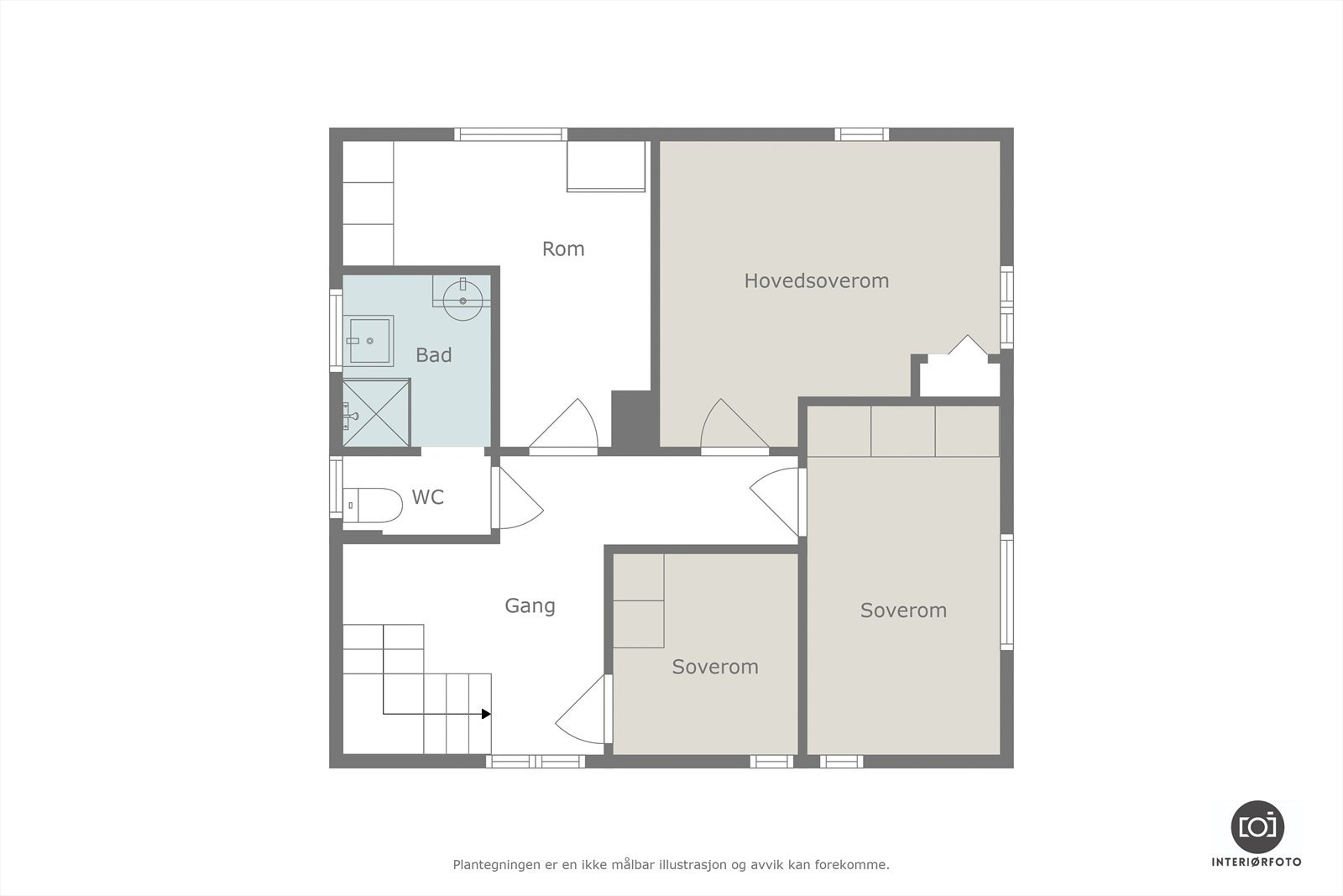 Plantegning Galleribilde