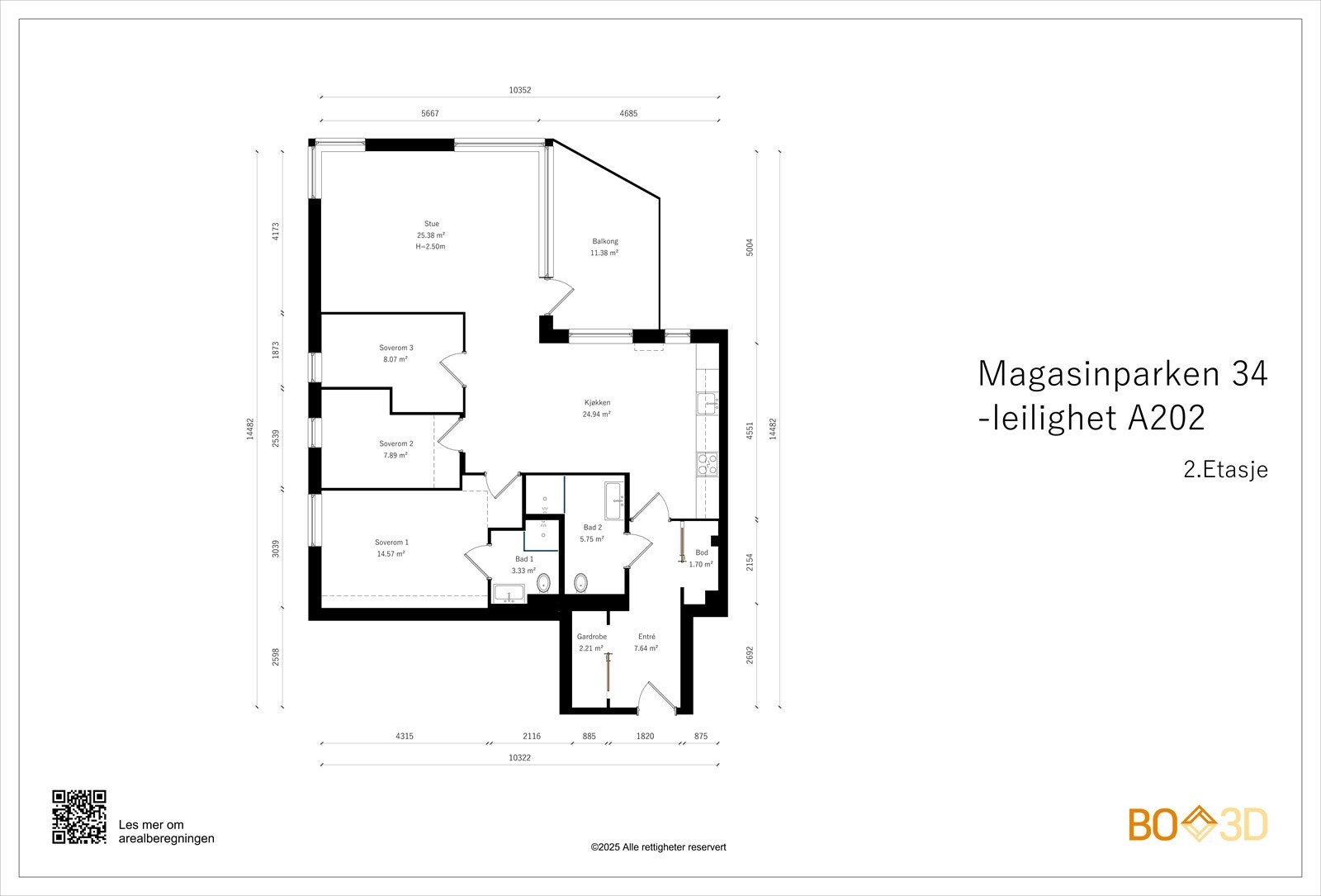 Takstmannens planskisse - Avvik kan forekomme. Galleribilde