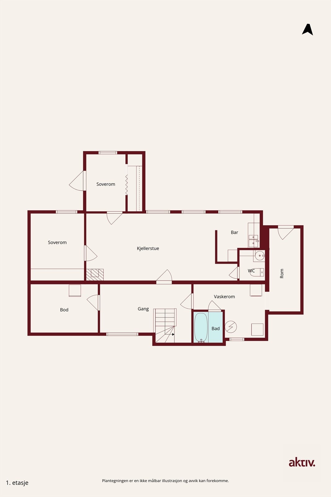 Plantegning Galleribilde