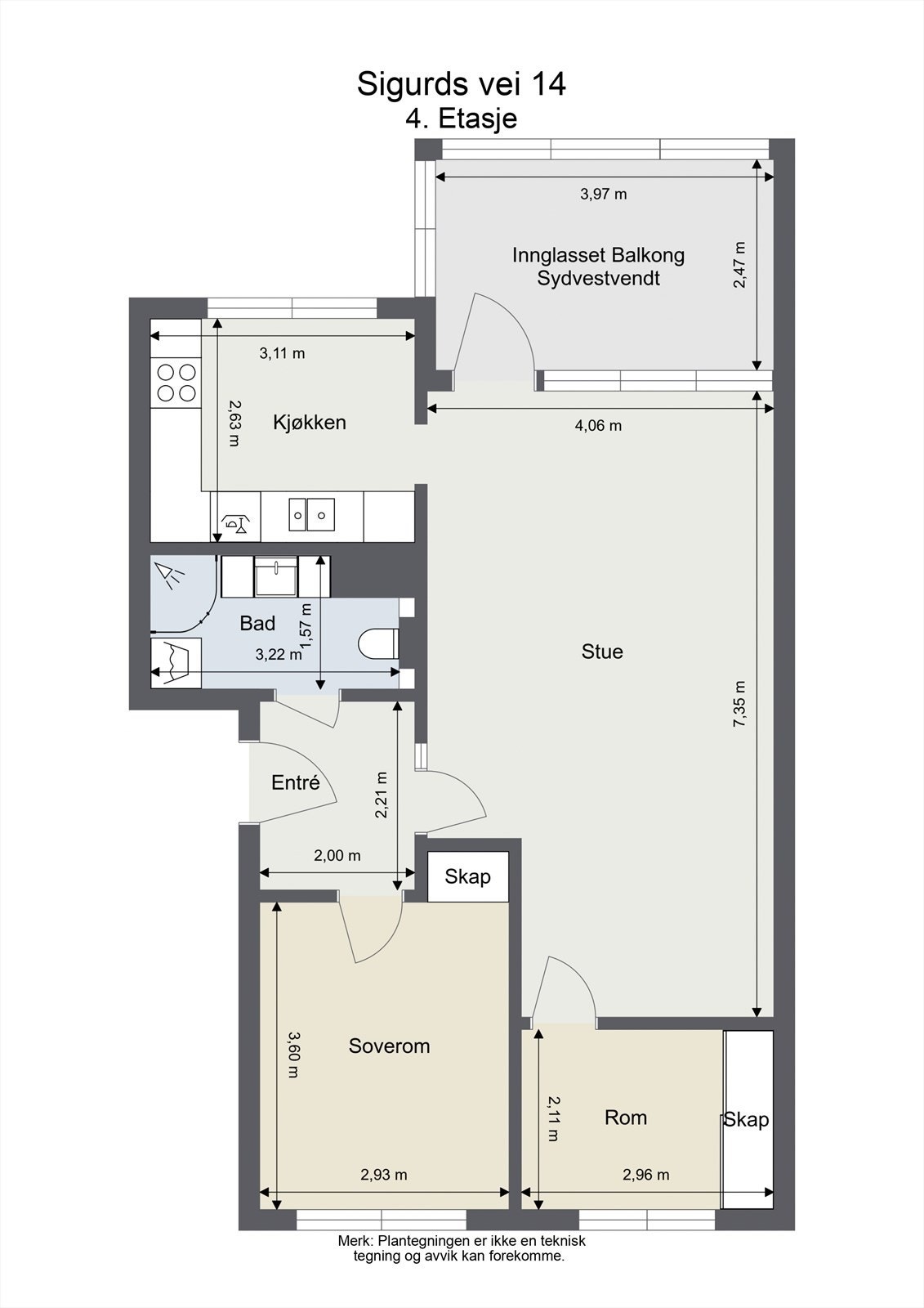 Plantegning Galleribilde