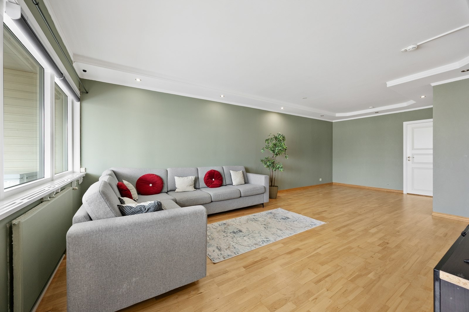 Downlights bidrar til et moderne utrykk. Galleribilde