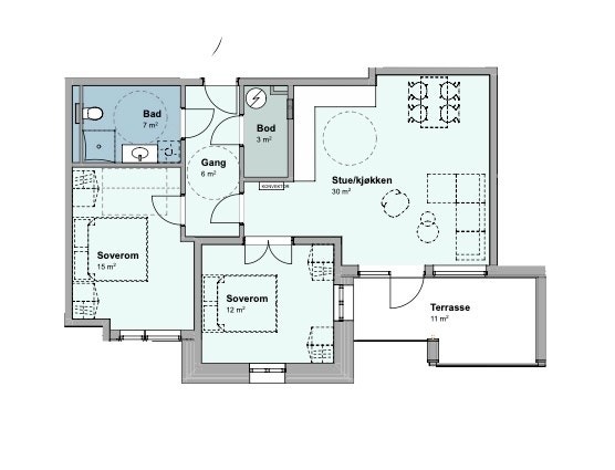 Plantegning - 2. etasje Galleribilde