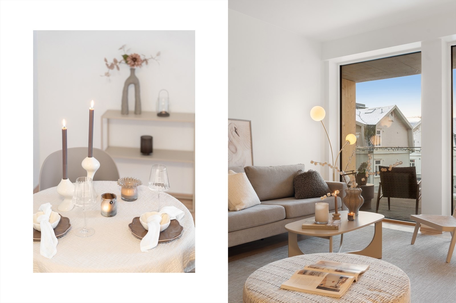 Store vindusflater gir mye naturlig lys Galleribilde