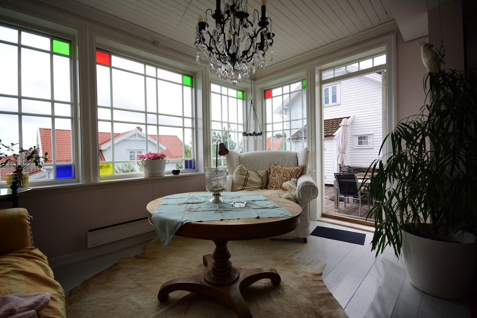 Vinterhagen har utgang til uteområder. Galleribilde