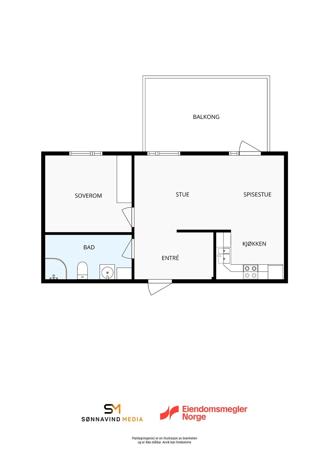 Praktisk planløsning og godt utnyttet leilighet Galleribilde