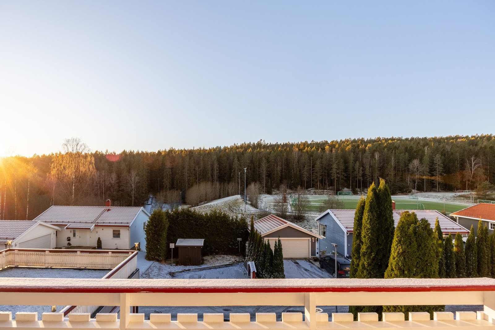 Her har man koselig utsikt over nærområdet. Galleribilde