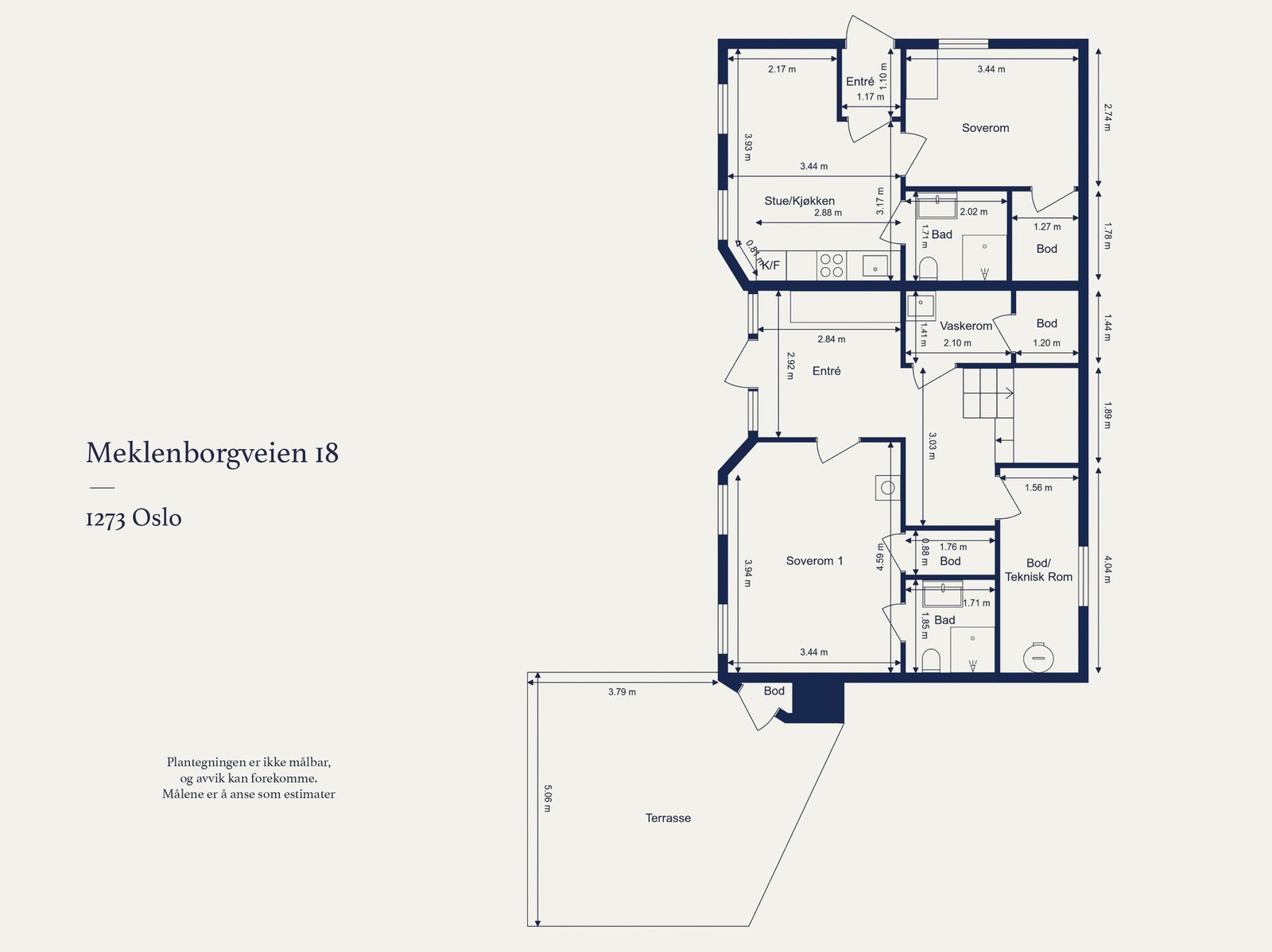 Plantegning underetasje. Galleribilde