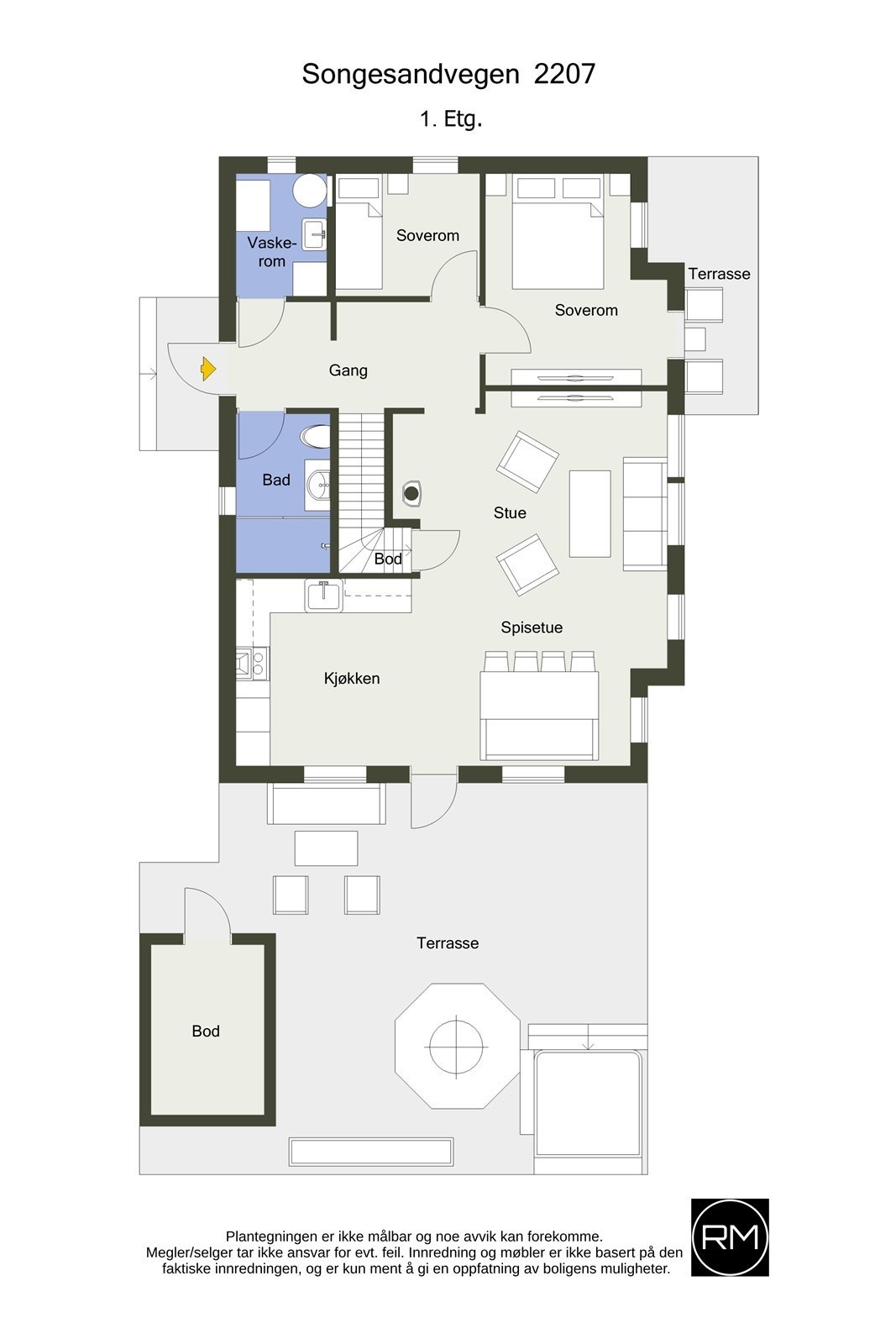 Plantegning 1.etasje Galleribilde