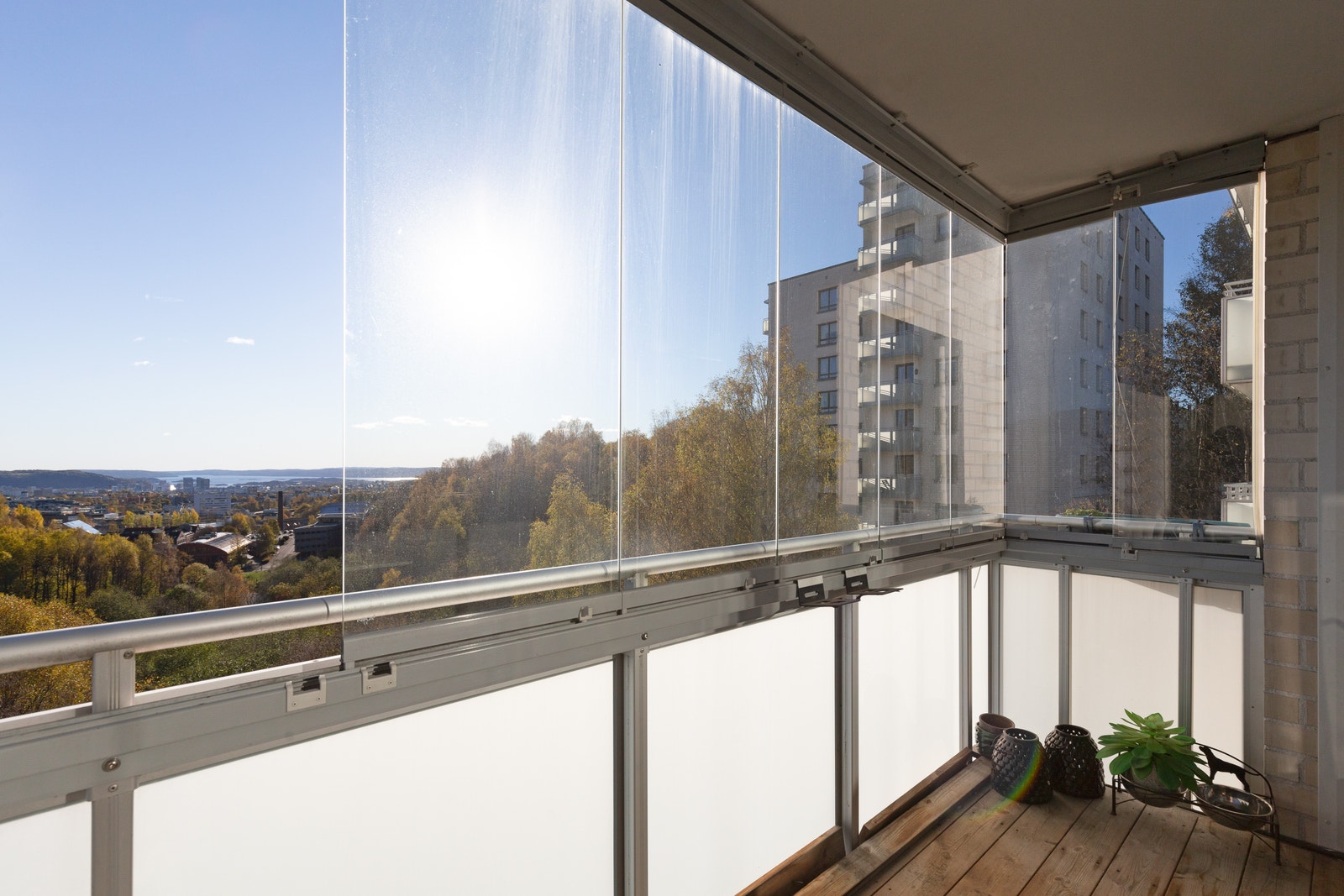 Fantastisk utsikt over Oslo sentrum og Oslofjorden. Galleribilde