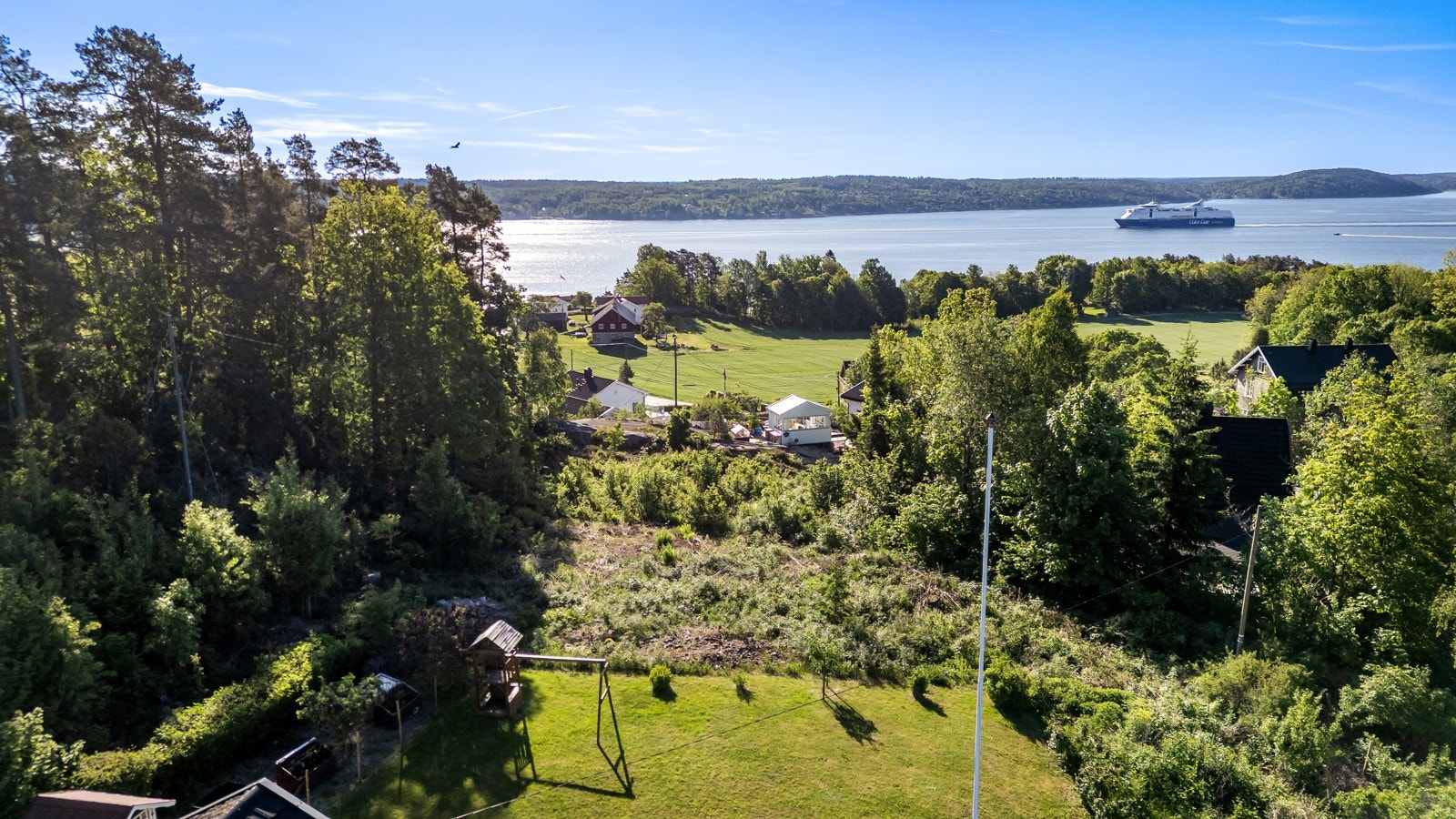 Det er gode solforhold på tomten. Galleribilde