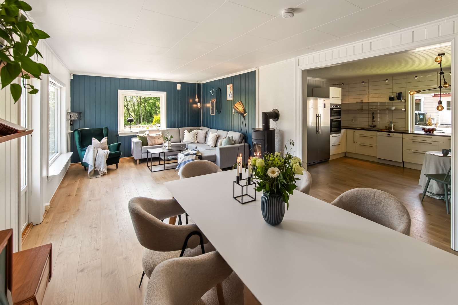 Åpen stue-/kjøkkenløsning Galleribilde